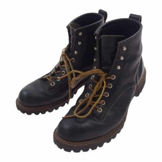 レッドウィング(REDWING)のRED WING レッドウィング ブーツ 2935 ラインマン ビブラムソール ロガーブーツ ワークブーツ ブラック系 8 1/2 D【中古】(ブーツ)