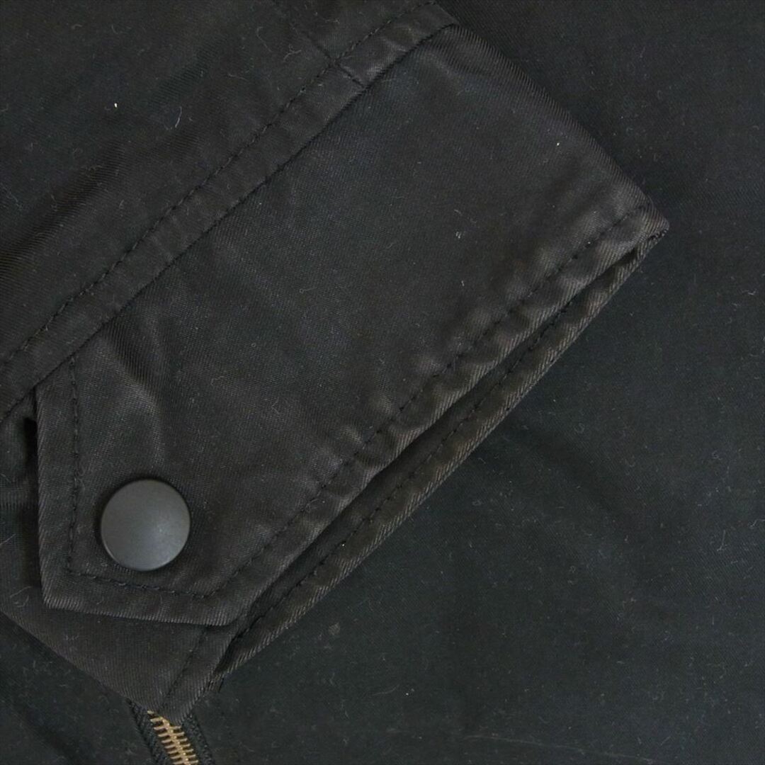 THE FOOL ザ フール 裏地チェック コットン ダブルライダース ジャケット ブラック系 L【中古】 メンズのジャケット/アウター(その他)の商品写真