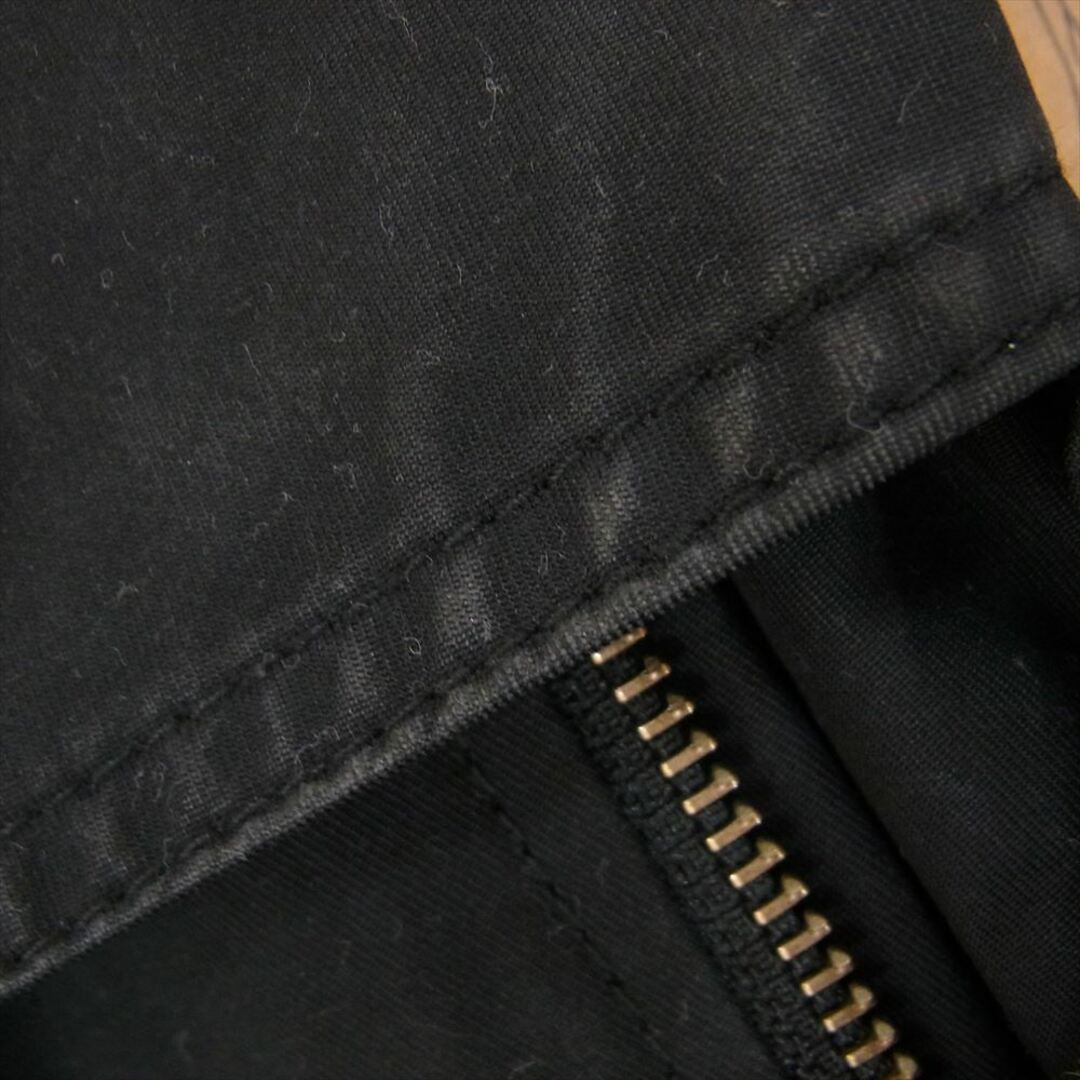 THE FOOL ザ フール 裏地チェック コットン ダブルライダース ジャケット ブラック系 L【中古】 メンズのジャケット/アウター(その他)の商品写真