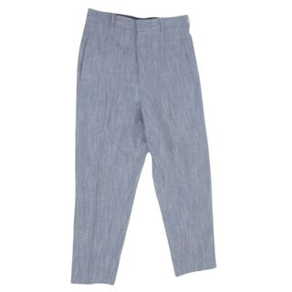 Jil Sander - JIL SANDER ジルサンダー JSMP311401 イタリア製 リネン混 センタープレス スラックス パンツ グレー系 46【中古】