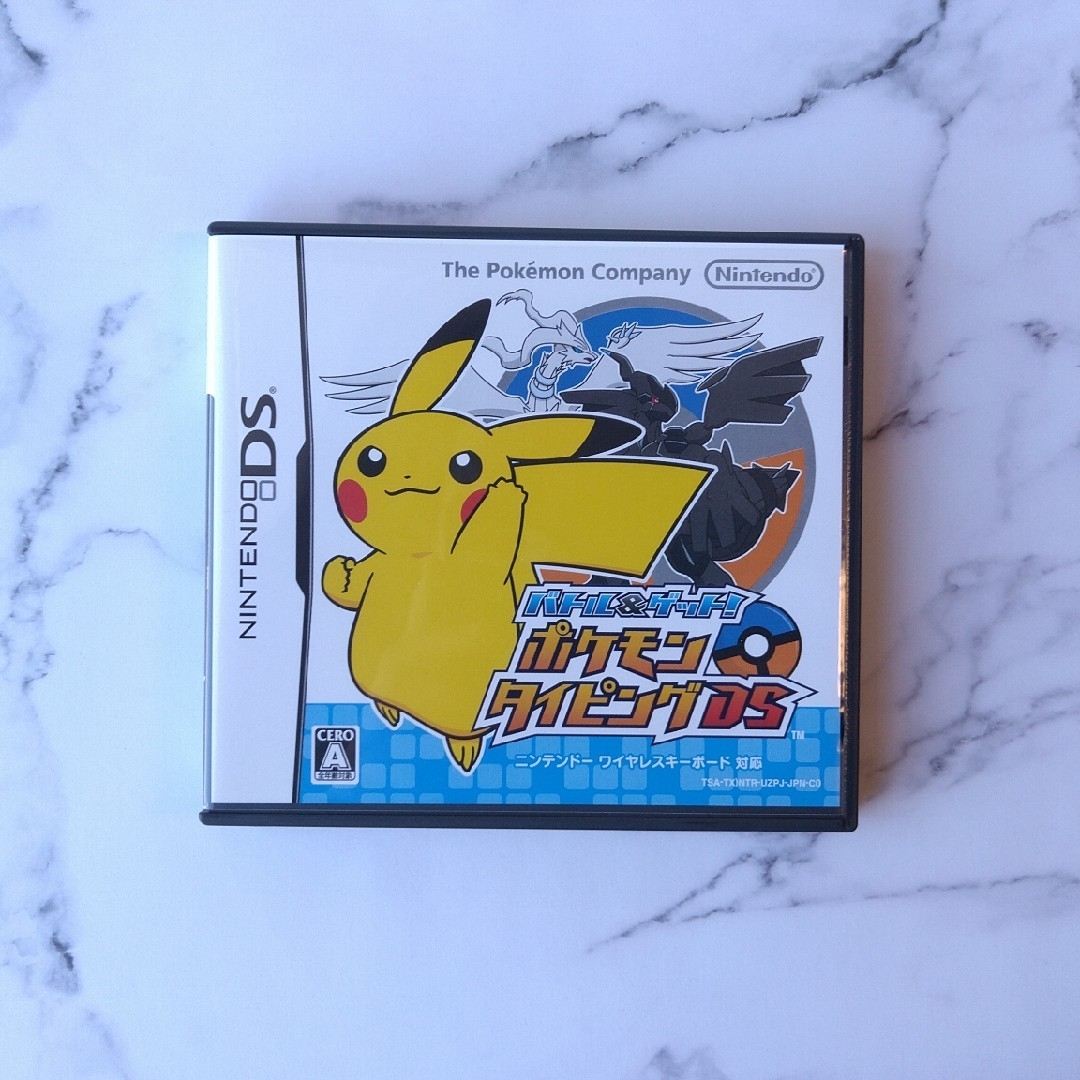 ニンテンドーDS(ニンテンドーDS)のバトル&ゲット！ポケモンタイピングDS エンタメ/ホビーのゲームソフト/ゲーム機本体(携帯用ゲームソフト)の商品写真