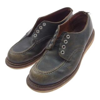 レッドウィング(REDWING)のRED WING レッドウィング  8100 Oxford オックスフォード インディゴポーテージ  レザーシューズ カーキ系 27.5cm【中古】(その他)