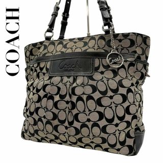 コーチ(COACH)のCOACH コーチ　s84 肩掛け　f14670 トートバッグ　シグネチャー　黒(トートバッグ)