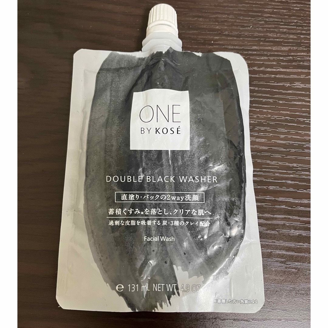 ONE BY KOSE（KOSE）(ワンバイコーセー)のONE BY KOSE ダブル ブラック ウォッシャー コスメ/美容のスキンケア/基礎化粧品(洗顔料)の商品写真