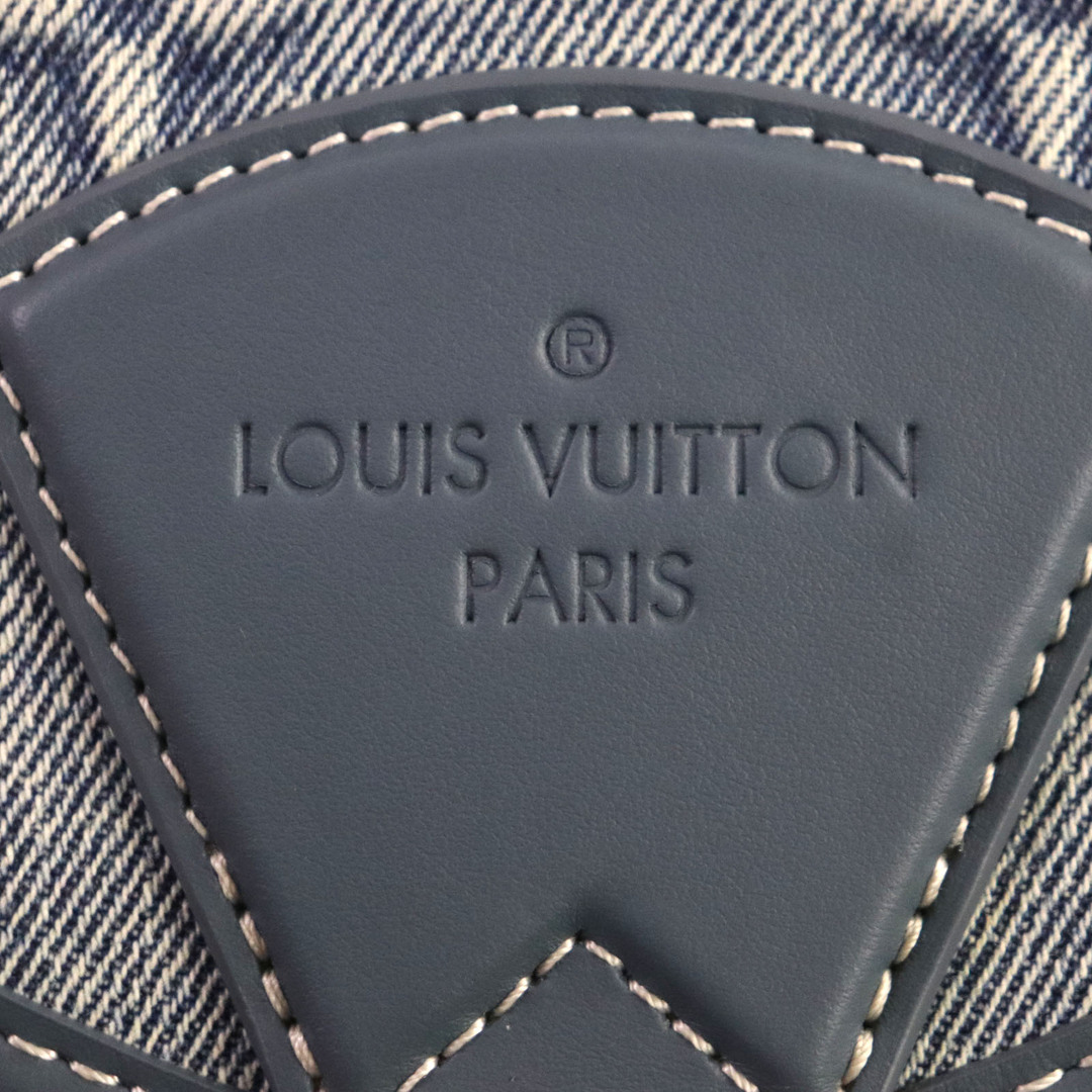 LOUIS VUITTON(ルイヴィトン)の極美品▼LOUIS VUITTON ルイヴィトン M22534 モンスリバックパック モノグラムデニム ウォッシュデニム リュック・デイパック ライトブルー 箱・保存袋付き イタリア製 メンズ メンズのバッグ(バッグパック/リュック)の商品写真