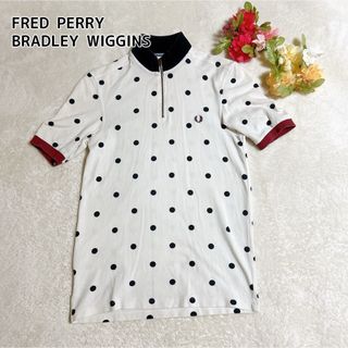 フレッドペリー(FRED PERRY)のFRED PERRY メンズポロ シャツ ドット柄 ワンポイントロゴ S相当(ポロシャツ)