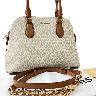 マイケルコース(Michael Kors)の未使用保管品 マイケルコース 2WAY ショルダーバッグ シグネチャー 白(ショルダーバッグ)