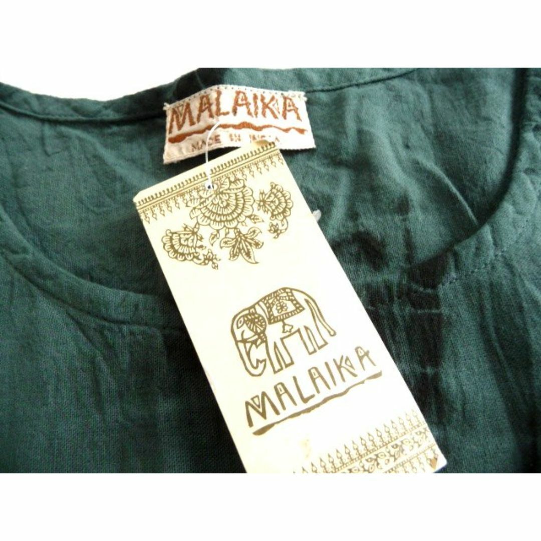 MALAIKA(マライカ)の新品 MALAIKA マライカ タイダイ エプロン ドレス ワンピース 緑  レディースのワンピース(ロングワンピース/マキシワンピース)の商品写真