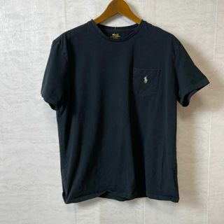 ポロラルフローレン(POLO RALPH LAUREN)のラルフローレン　半袖Ｔシャツ　胸ポケット付き　黒ブラック　サイズＬ　メンズ古着(Tシャツ/カットソー(半袖/袖なし))