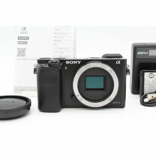 ソニー(SONY)の＜＜シャッター数9,270回！！＞＞【美品】SONY ソニー ミラーレス一眼 α6000 ボディ ブラック ILCE-6000 B #LE2024293(ミラーレス一眼)