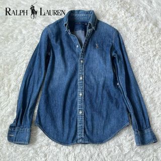 ポロラルフローレン(POLO RALPH LAUREN)のラルフローレン　ポロ　デニム　シャツ　レディースM程度　Ralph POLO(シャツ/ブラウス(長袖/七分))