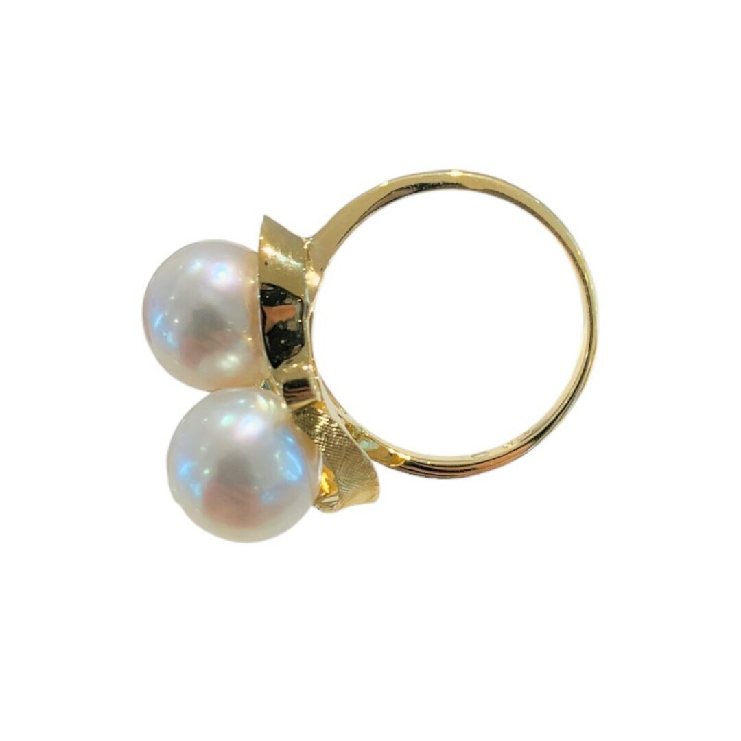 ミキモト MIKIMOTO K18 パールリング #9 K18イエローゴールド パール直径約8.5mm ジュエリー ミキモト MIKIMOTO K18 パールリング #9 K18イエローゴールド パール直径約8.5mm ジュエリー