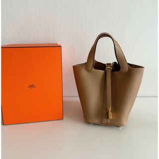 エルメス(Hermes)のエルメス HERMES ピコタン ピコタンロック PM 18 チャイ ゴールド(ハンドバッグ)