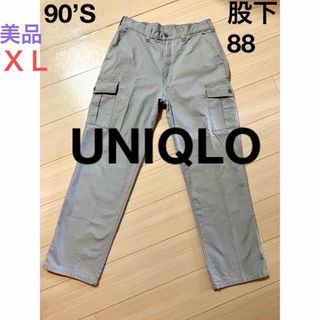 ユニクロ(UNIQLO)のOLD UNIQLO ユニクロ レディース ストレートカーゴパンツ ライトグレー(ワークパンツ/カーゴパンツ)