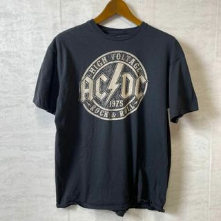 ミュージックティー(MUSIC TEE)のバンドＴシャツ　ACDC　黒ブラック　ミュージックＴ　コットンシャツ　メンズ古着(Tシャツ/カットソー(半袖/袖なし))