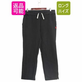 ラルフローレン(Ralph Lauren)のポロ ラルフローレン ポケット付き スウェット パンツ メンズ L / 古着 裏起毛 トレーナー ヘビーウェイト ワンポイント スエット 黒 厚手(その他)