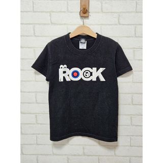 子供服 BABY GANG Tシャツ ROCK  130 L 黒 半袖 送料無料(Tシャツ/カットソー)