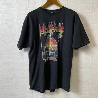 バンドＴシャツ　デフレパード　黒ブラック　オーバーサイズＸＬ　ライブＴメンズ古着