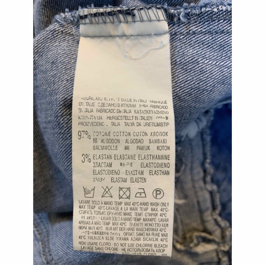 R JEANZ(アールジーンズ)の[新品未使用タグなし] R JEANS ノーカラーデニムジャケット レディースのジャケット/アウター(Gジャン/デニムジャケット)の商品写真