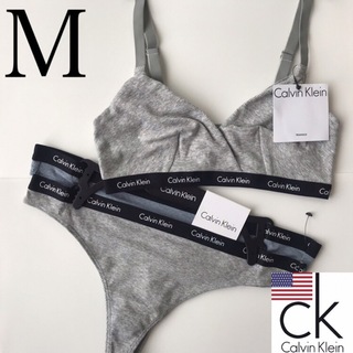 カルバンクライン(Calvin Klein)のレア 新品 下着 USA カルバンクライン ブラ Tショーツ セット M(ブラ&ショーツセット)