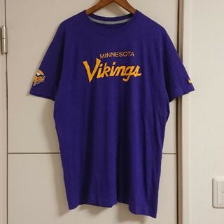 ナイキ(NIKE)のNIKE ナイキ Tシャツ NFL ミネソタ・バイキングス 古着 アメフト(Tシャツ/カットソー(半袖/袖なし))