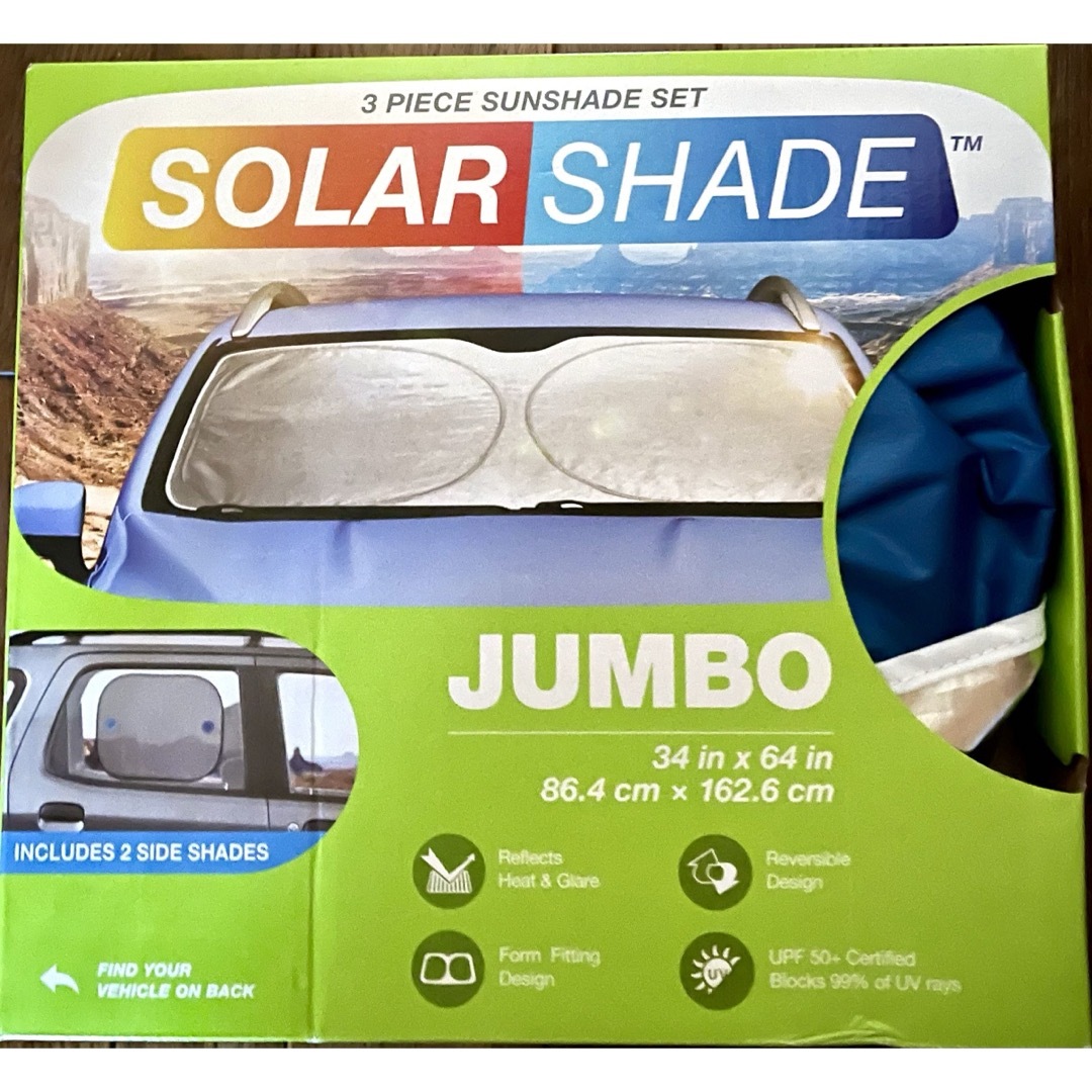 SOLAR SHADE 自動車用 サンシェード 3枚入りセット 自動車/バイクの自動車(その他)の商品写真