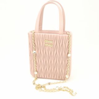 ミュウミュウ(miumiu)の美品 miumiu ミュウミュウ マテラッセ 2wayバッグ ショルダー ハンド レディース AO1721W1 (ショルダーバッグ)