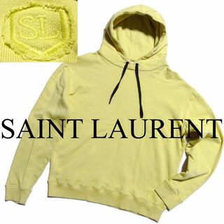 18SS サンローラン パリ ロゴ刺繍 パーカー M SAINT LAURENT