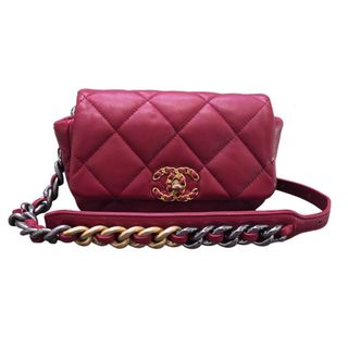 シャネル(CHANEL)の　シャネル CHANEL CHANEL 19 チェーンベルトバッグ AS1163 羊革 ラムスキン レディース ウエストバッグ(ボディバッグ/ウエストポーチ)