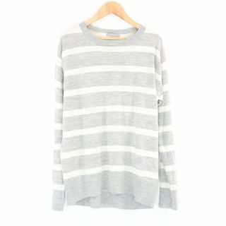 theory - 美品 theory luxe セオリー サマーニット M ウール100％ セーター ボーダー 長袖 レディース AT275A79 