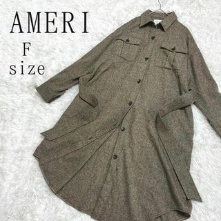 アメリヴィンテージ(Ameri VINTAGE)のAMERI vintage アメリ エコウールロングシャツコート(シャツ/ブラウス(長袖/七分))