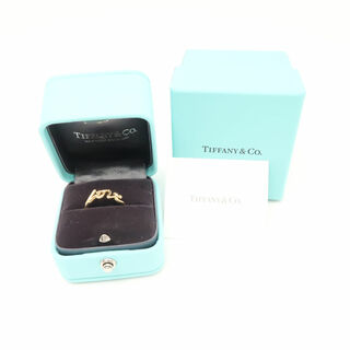 ティファニー(Tiffany & Co.)の美品 TIFFANY＆Co. ティファニー パロマ グラフィティ ラブ リング 6.5 Au750 ミニ LOVE イエローゴールド K18 レディース AN744W1 (リング(指輪))