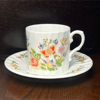 エインズレイ(Aynsley China)のエインズレイ  コテージガーデン　デミタス  カップソーサー  美品(グラス/カップ)