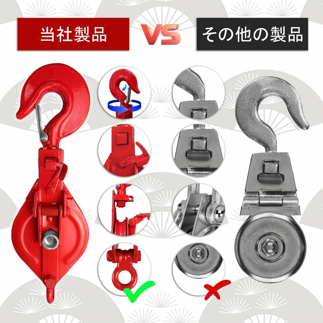 【サイズ:0.5T】Dragnwin スナッチブロック 滑車 一車スナッチ 0. その他のその他(その他)の商品写真