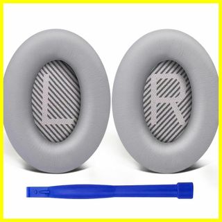 【色:銀色】SoloWIT イヤーパッド イヤークッション 交換用 Bose Q