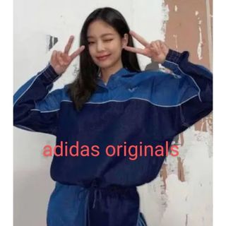 希少 adidas オリジナルス デニム プルオーバー パーカー レディース(パーカー)