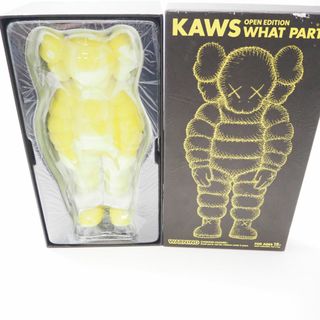 未使用 MEDY COM TOY メディコム・トイ KAWS WHAT PARTY YELLOW フィギュア OPEN EDITION カウズ 人形 HY1037 (特撮)