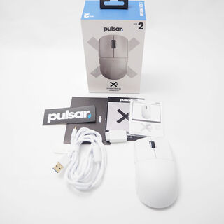 パルサー(PULSAR)の美品 Pulsar Gaming Gears パルサー X2 ワイヤレス ゲーミングマウス 56g SIZE2 FPS eスポーツ PC周辺機器 HY1003 (PC周辺機器)
