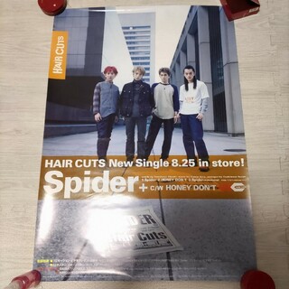 お値下げ 非売品 HAIR CUTS Spider ポスター(未使用)(ミュージシャン)