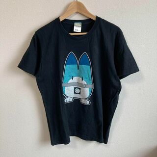 けものフレンズ ラッキービーストTシャツ 両面プリント　アニメ ブラック　黒　L(Tシャツ/カットソー(半袖/袖なし))