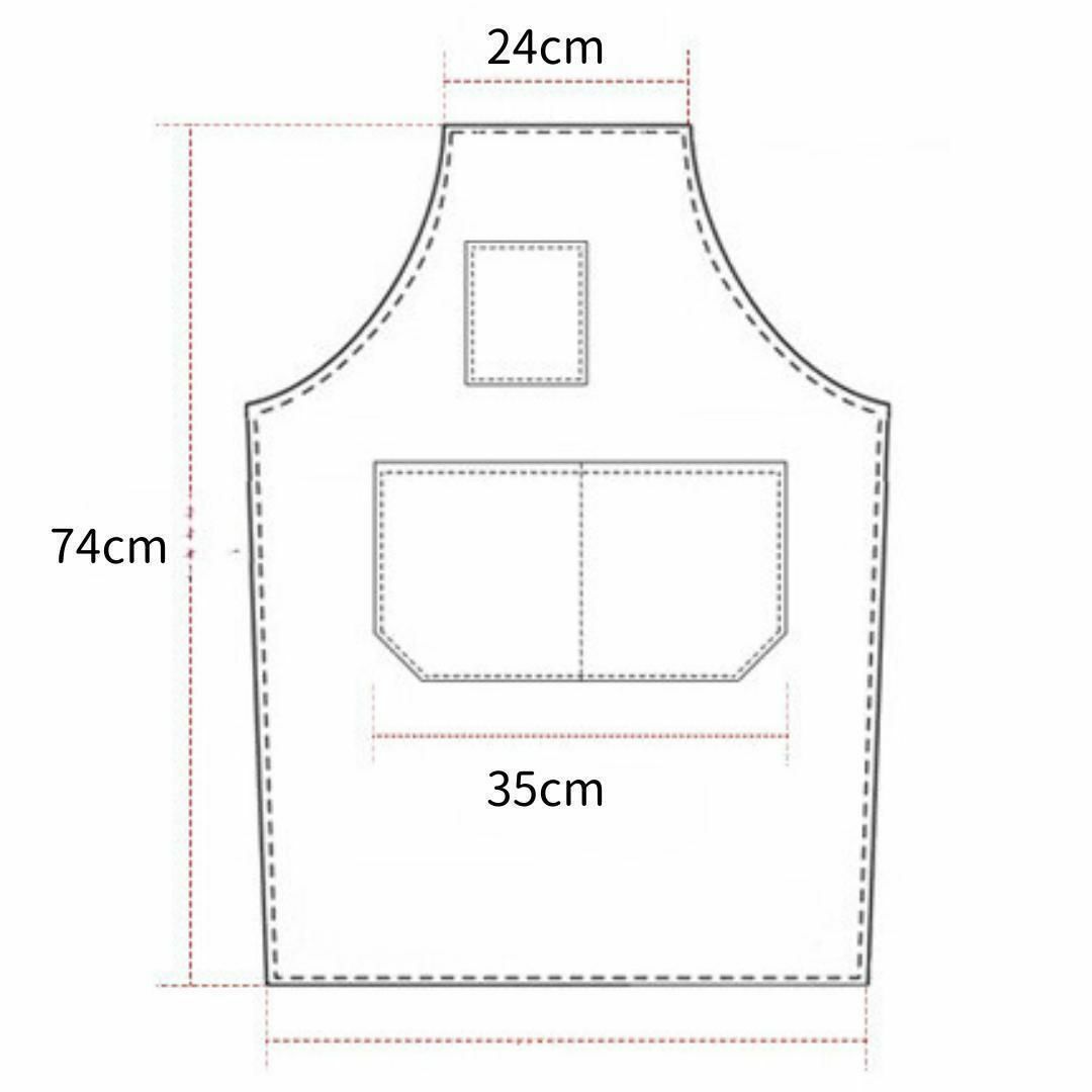 防水 エプロンワーク DIY おしゃれ カフェ レディース メンズ☆ インテリア/住まい/日用品のキッチン/食器(その他)の商品写真