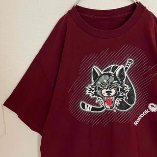 リーボック(Reebok)のReebokシカゴウルブズAHLリーボックTシャツオーバーサイズtシャツtee(Tシャツ/カットソー(半袖/袖なし))