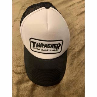 スラッシャー(THRASHER)のスラッシャー/キャップ/ブラック　ホワイト(キャップ)