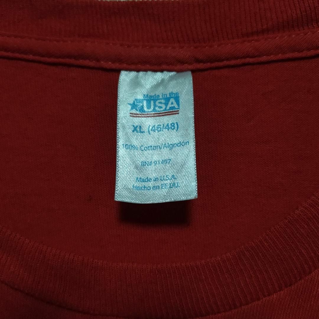 【605】USA製　星条旗　アメリカ国旗　プリント　半袖Tシャツ　古着 メンズのトップス(Tシャツ/カットソー(半袖/袖なし))の商品写真