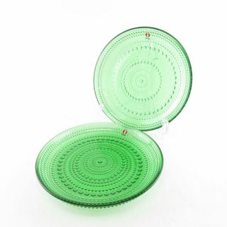 イッタラ(iittala)の未使用 iittala イッタラ カステヘルミ 中皿 2枚 ペア 17cmプレート 緑 北欧 SU6534E (食器)