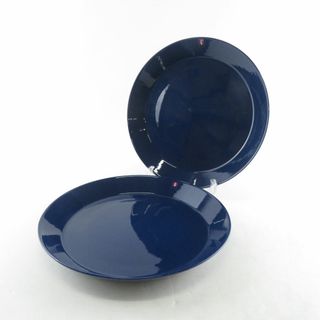 イッタラ(iittala)の美品 iittala イッタラ ティーマ 大皿 2枚 ペア 26cmプレート ディナー 北欧 青 SU6538D (食器)