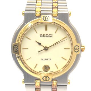 グッチ(Gucci)のグッチ 腕時計 9000M クォーツ デイト コンビ メンズ GUCCI NA33562 中古(腕時計(アナログ))