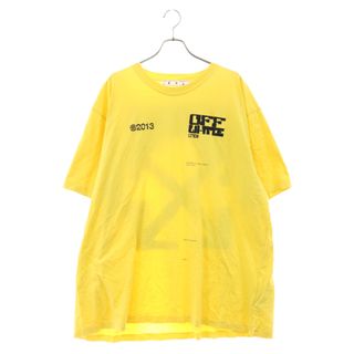 オフホワイト(OFF-WHITE)のOFF-WHITE オフホワイト 21SS Tech Marker S/S Over Tee OMAA038S21JER008 テックマーカーショートスリーブオーバーTシャツ 半袖カットソー バックロゴ イエロー/ブラック(Tシャツ/カットソー(半袖/袖なし))