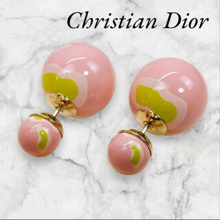 クリスチャンディオール(Christian Dior)のクリスチャンディオール ピアス トライバル マーブル ピンク(ピアス)