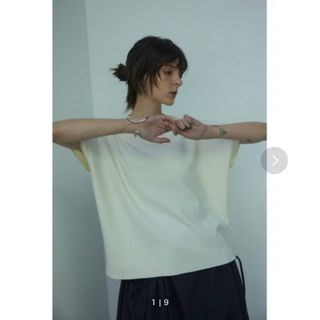 ブラックバイマウジー(BLACK by moussy)のblkby  ウォッシャブルヤッコトップス　美品(カットソー(半袖/袖なし))